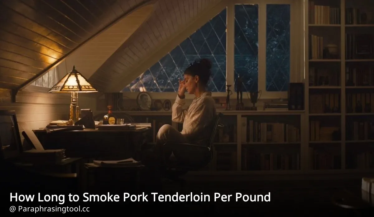 How Long to Smoke Pork Tenderloin Per Pound