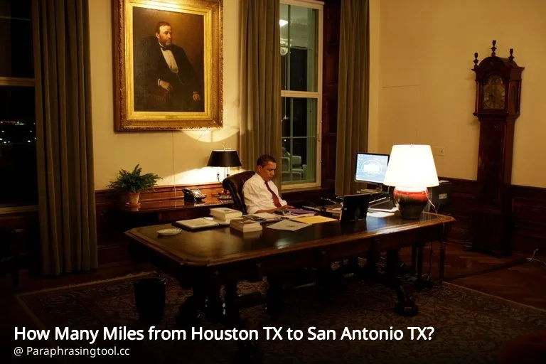 How Many Miles from Houston TX to San Antonio TX?