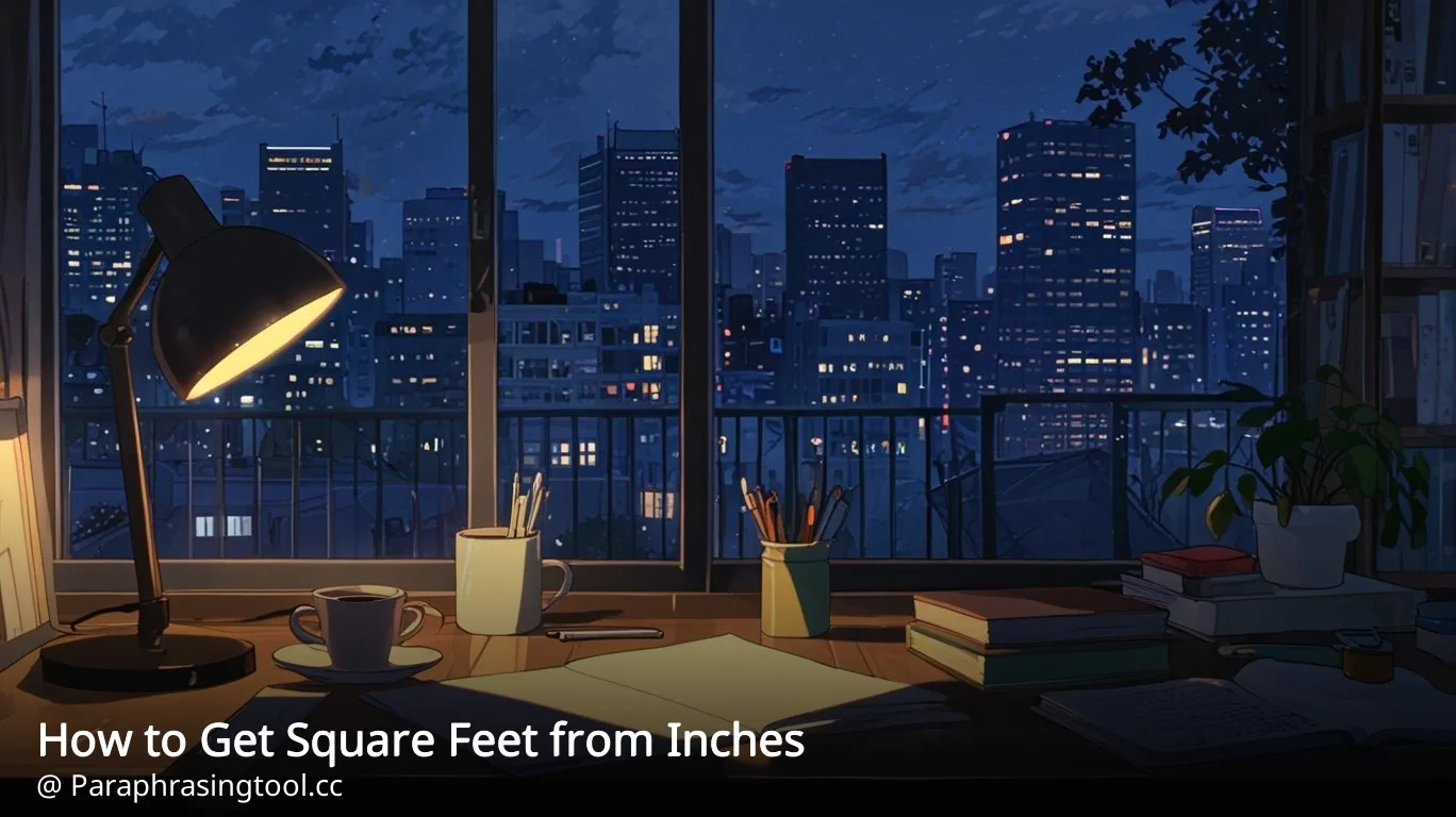How to Get Square Feet from Inches