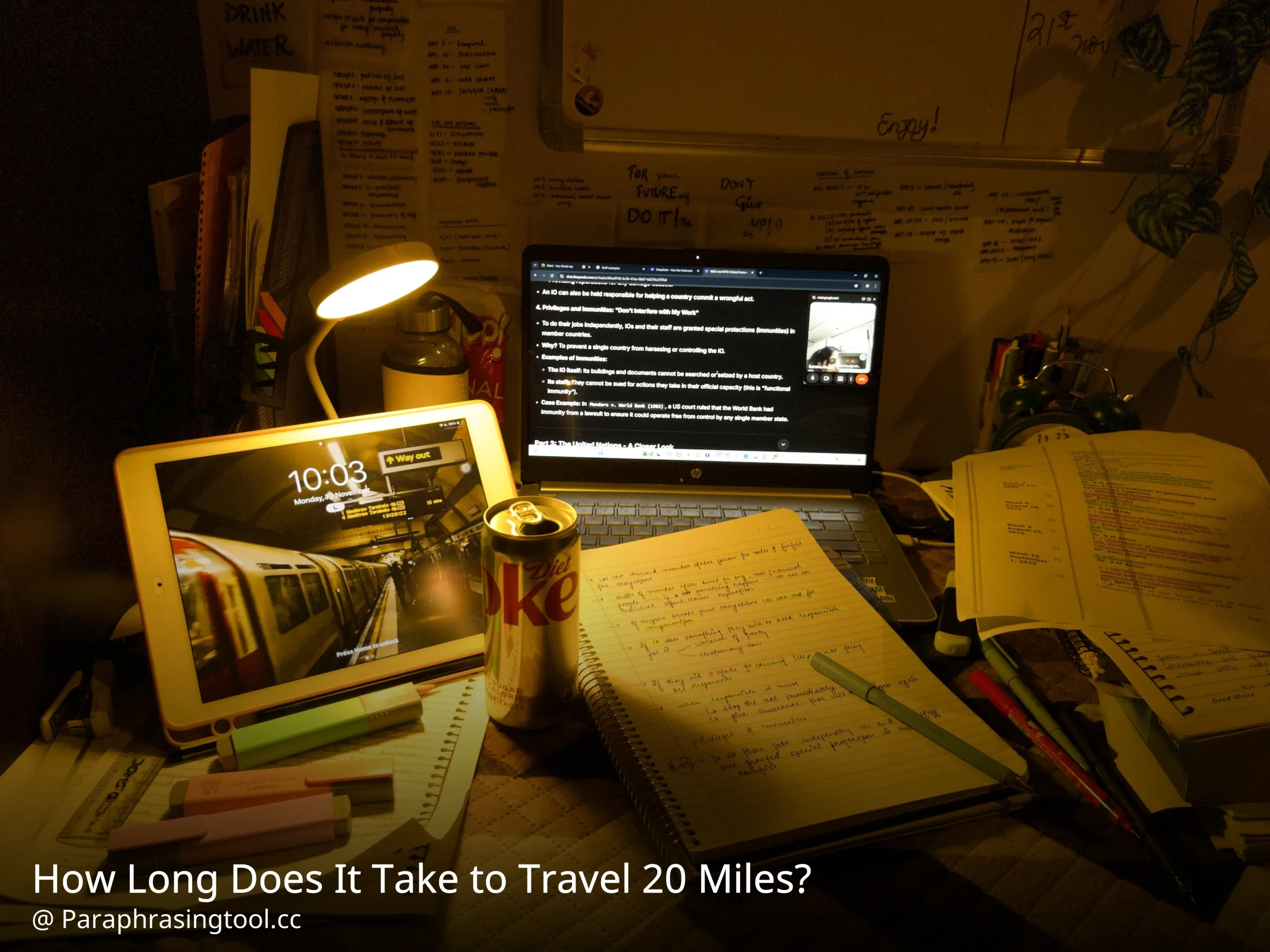 How Long Does It Take to Travel 20 Miles?