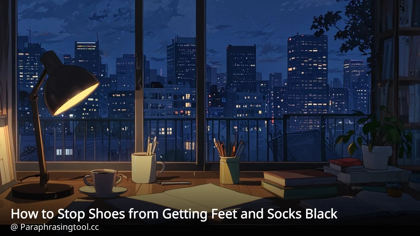 How to Stop Shoes from Getting Feet and Socks Black