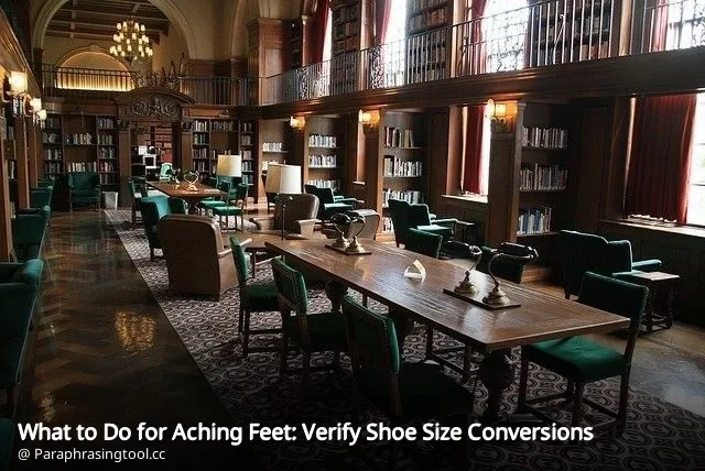 What to Do for Aching Feet: Verify Shoe Size Conversions