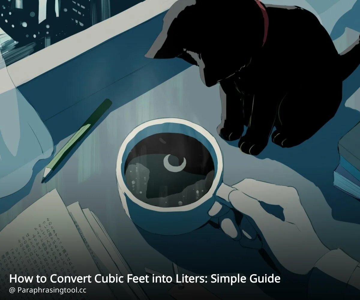 How to Convert Cubic Feet into Liters: Simple Guide