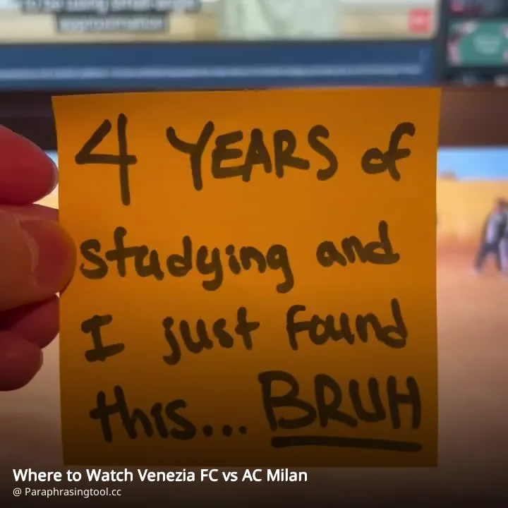 Where to Watch Venezia FC vs AC Milan