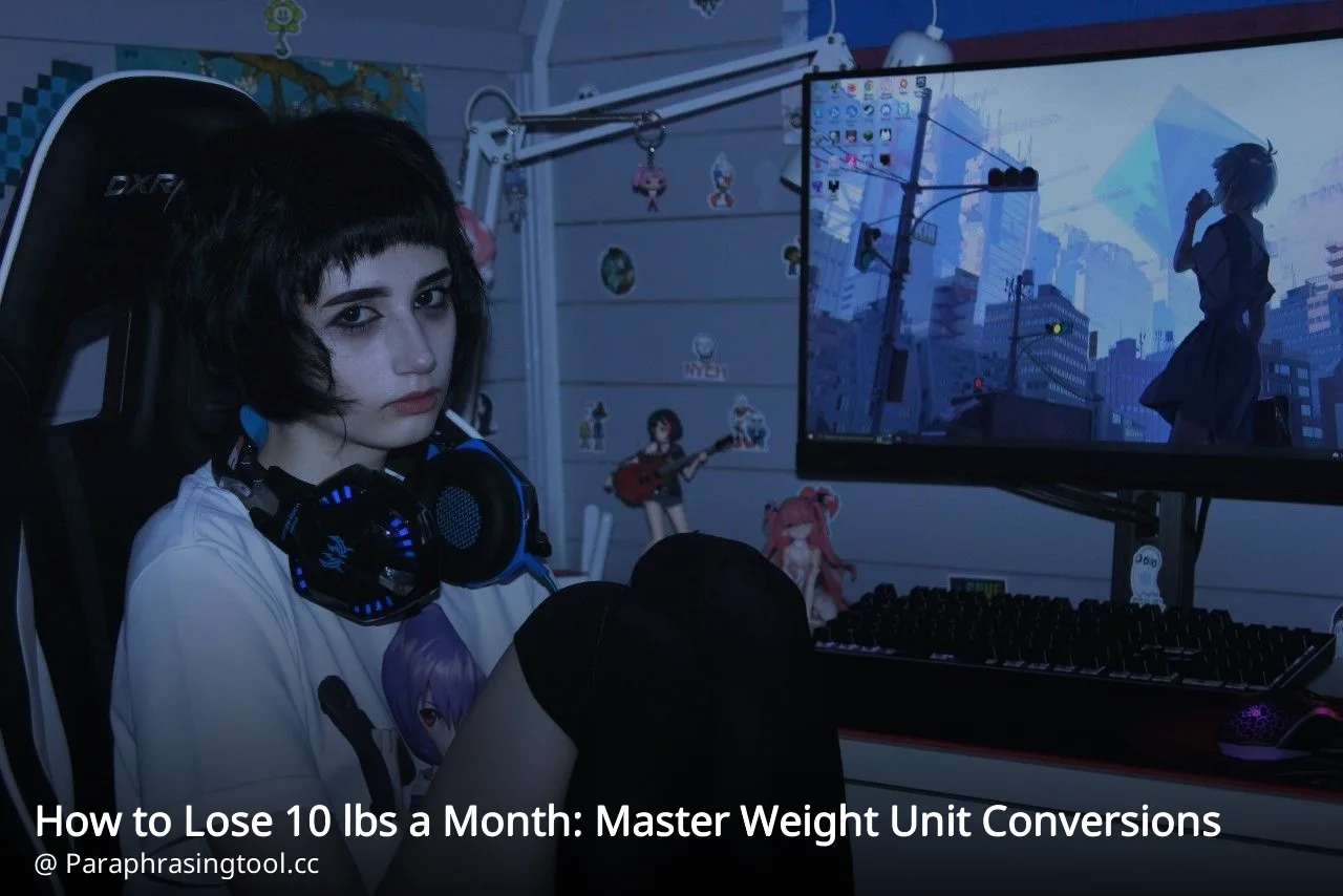 How to Lose 10 lbs a Month: Master Weight Unit Conversions