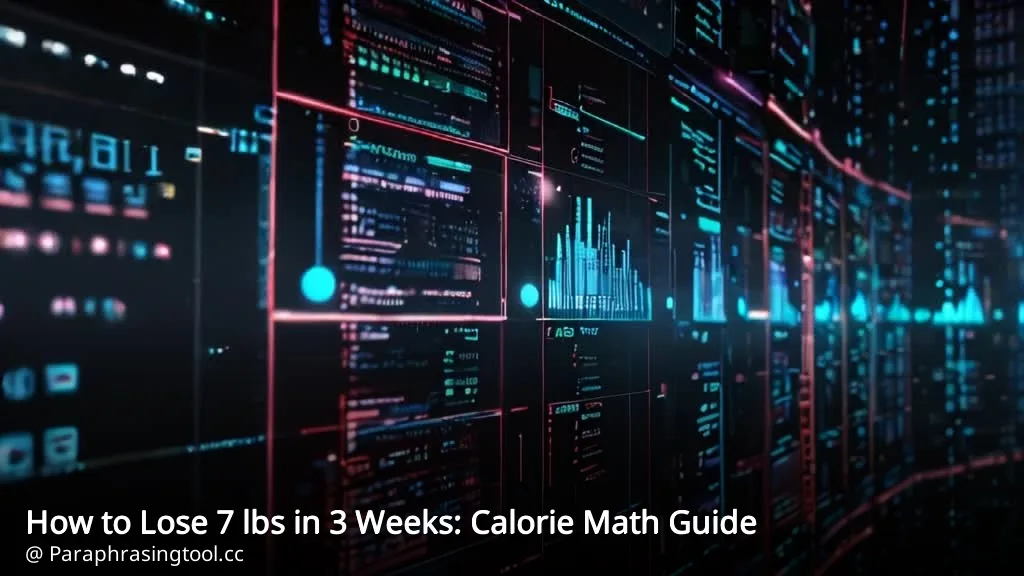 How to Lose 7 lbs in 3 Weeks: Calorie Math Guide