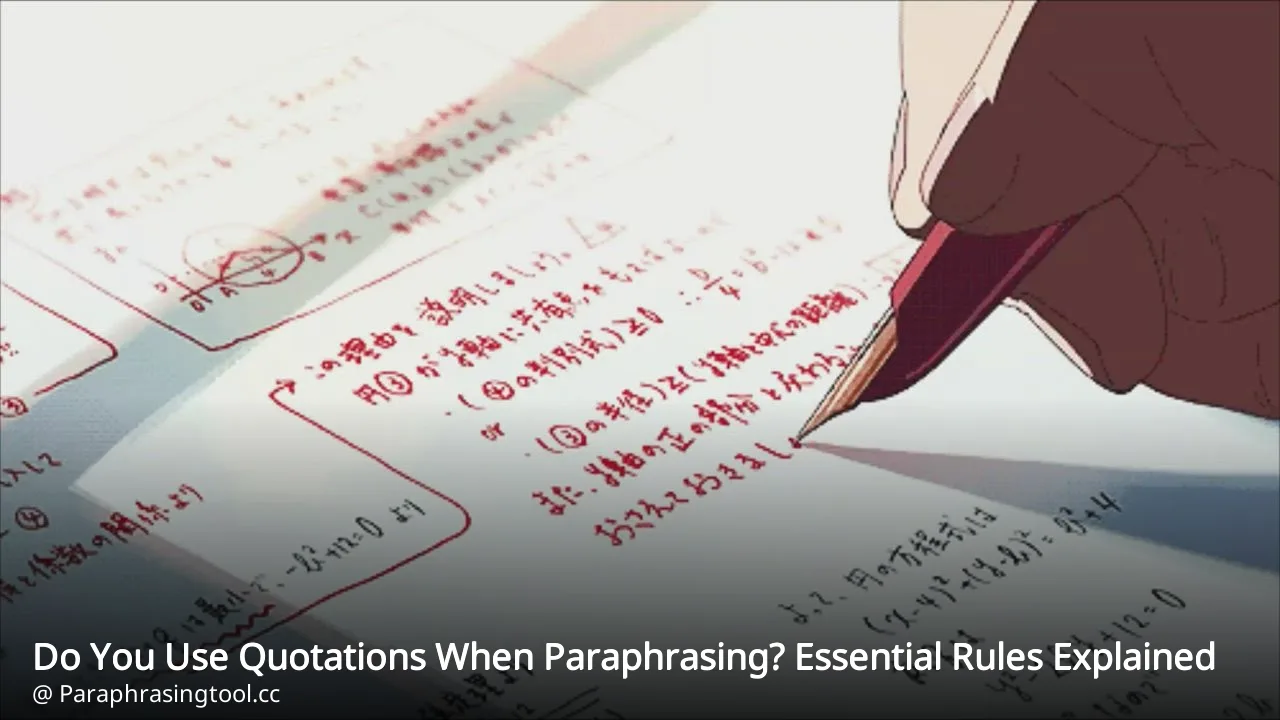 Do You Use Quotations When Paraphrasing? Essential Rules Explained