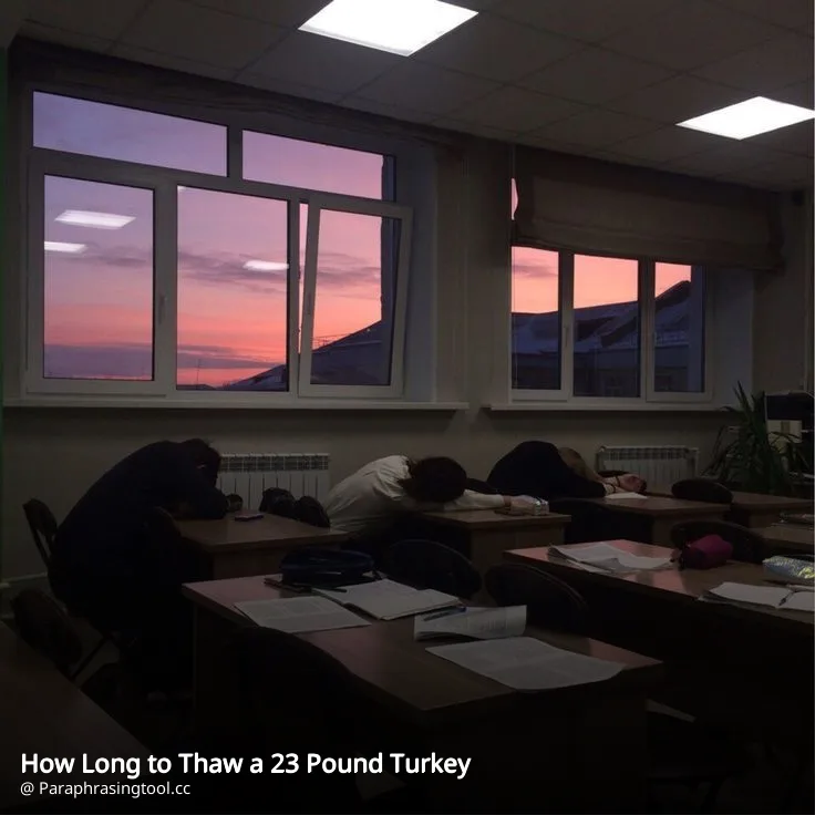 How Long to Thaw a 23 Pound Turkey