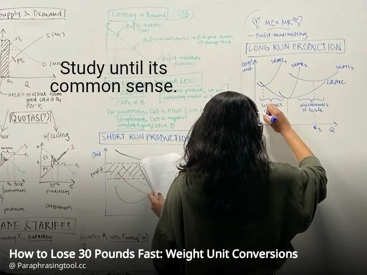 How to Lose 30 Pounds Fast: Weight Unit Conversions
