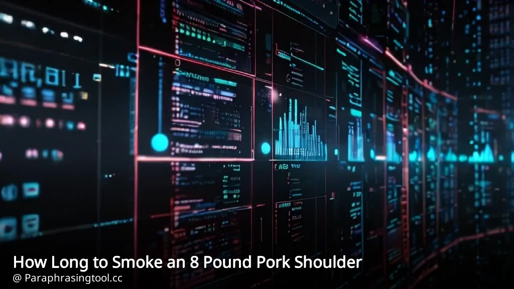 How Long to Smoke an 8 Pound Pork Shoulder