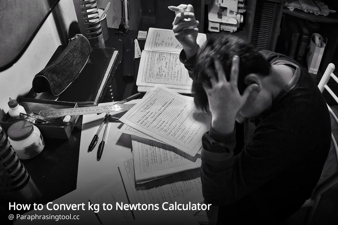 How to Convert kg to Newtons Calculator
