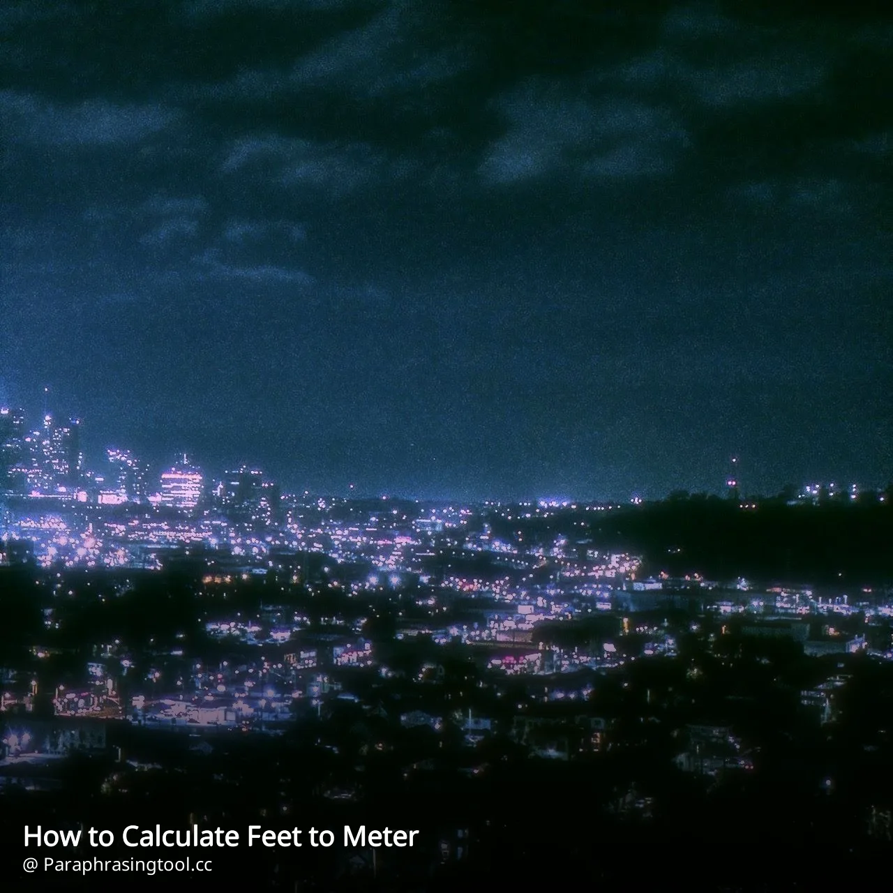 How to Calculate Feet to Meter