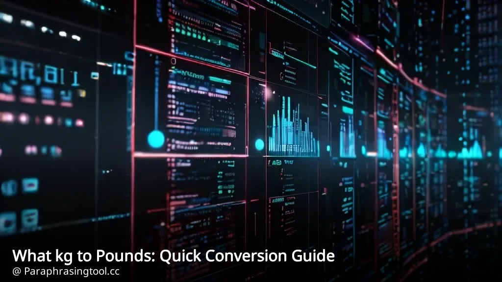 What kg to Pounds: Quick Conversion Guide