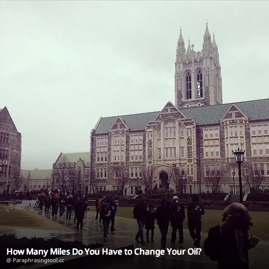 How Many Miles Do You Have to Change Your Oil?
