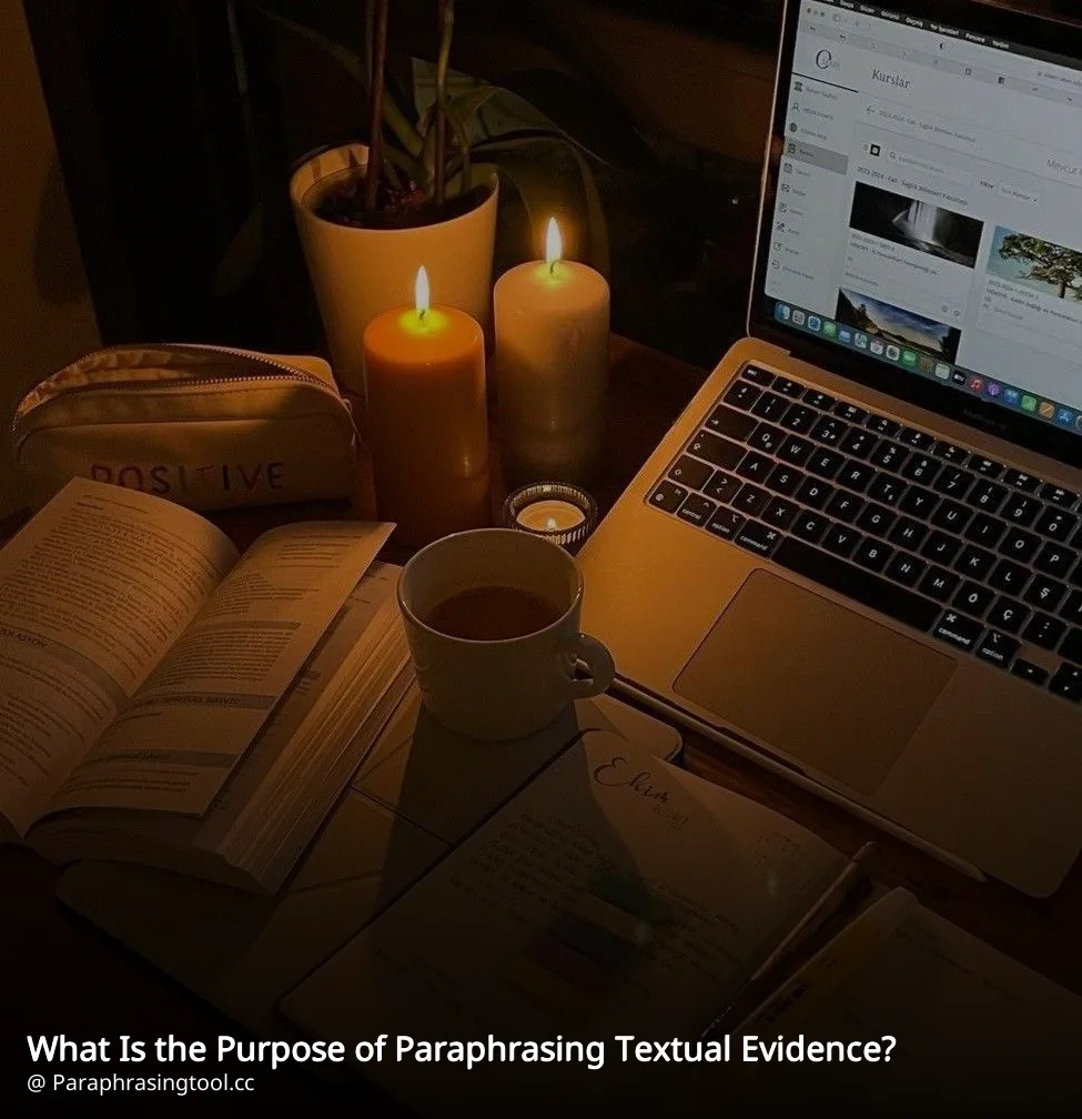 What Is the Purpose of Paraphrasing Textual Evidence?