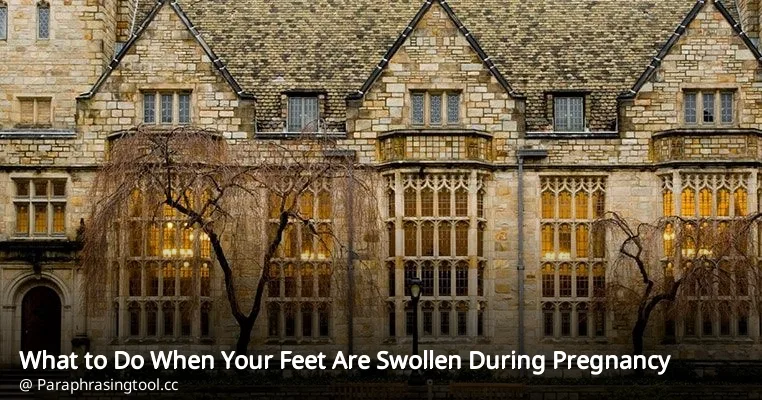 What to Do When Your Feet Are Swollen During Pregnancy