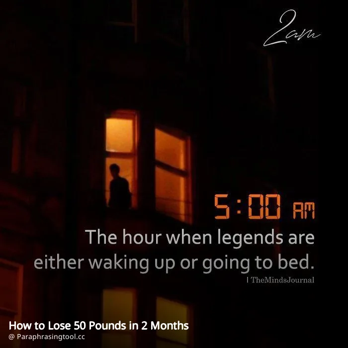 How to Lose 50 Pounds in 2 Months