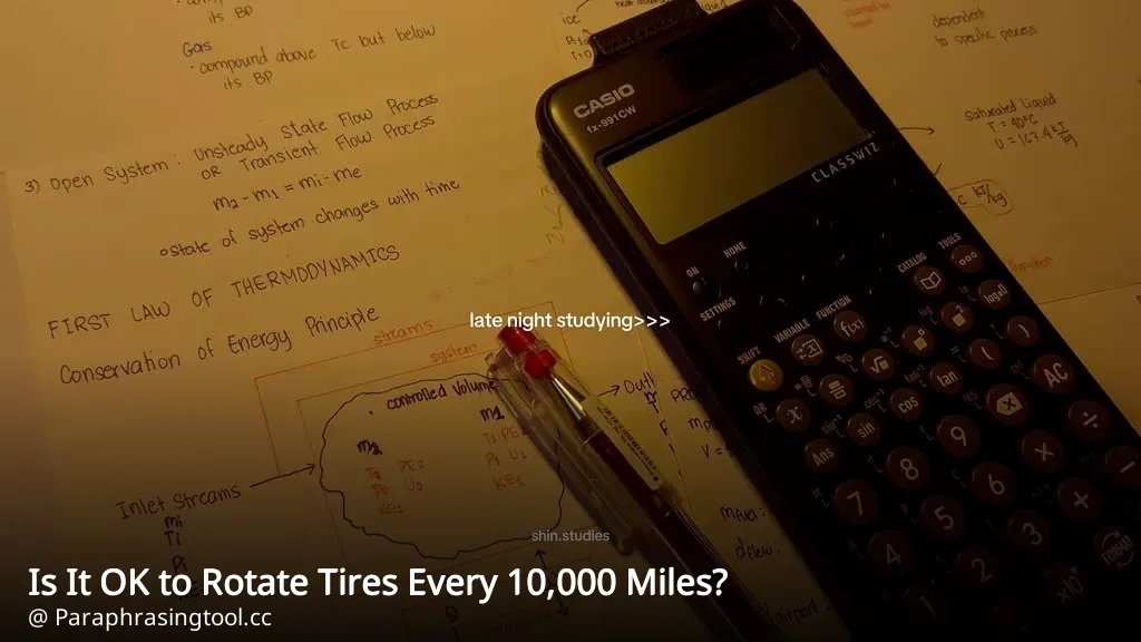 Is It OK to Rotate Tires Every 10,000 Miles?