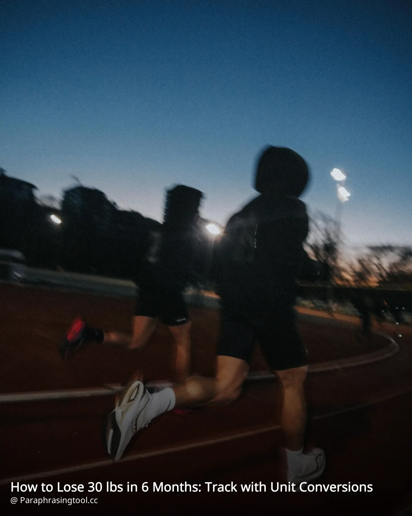 How to Lose 30 lbs in 6 Months: Track with Unit Conversions