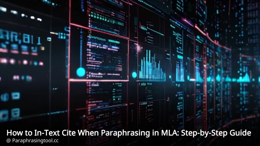 How to In-Text Cite When Paraphrasing in MLA: Step-by-Step Guide