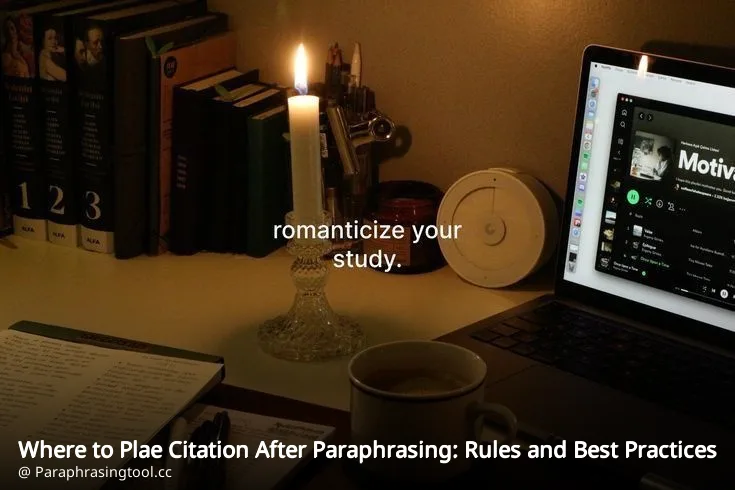 Where to Plae Citation After Paraphrasing: Rules and Best Practices