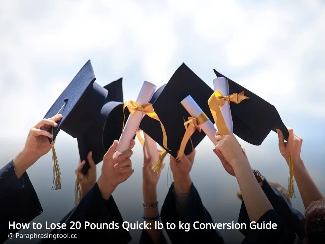 How to Lose 20 Pounds Quick: lb to kg Conversion Guide