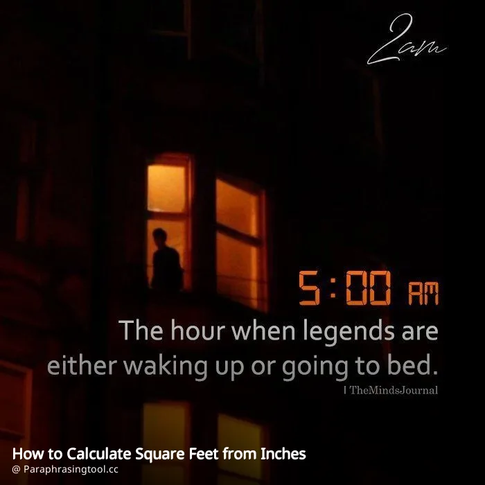 How to Calculate Square Feet from Inches