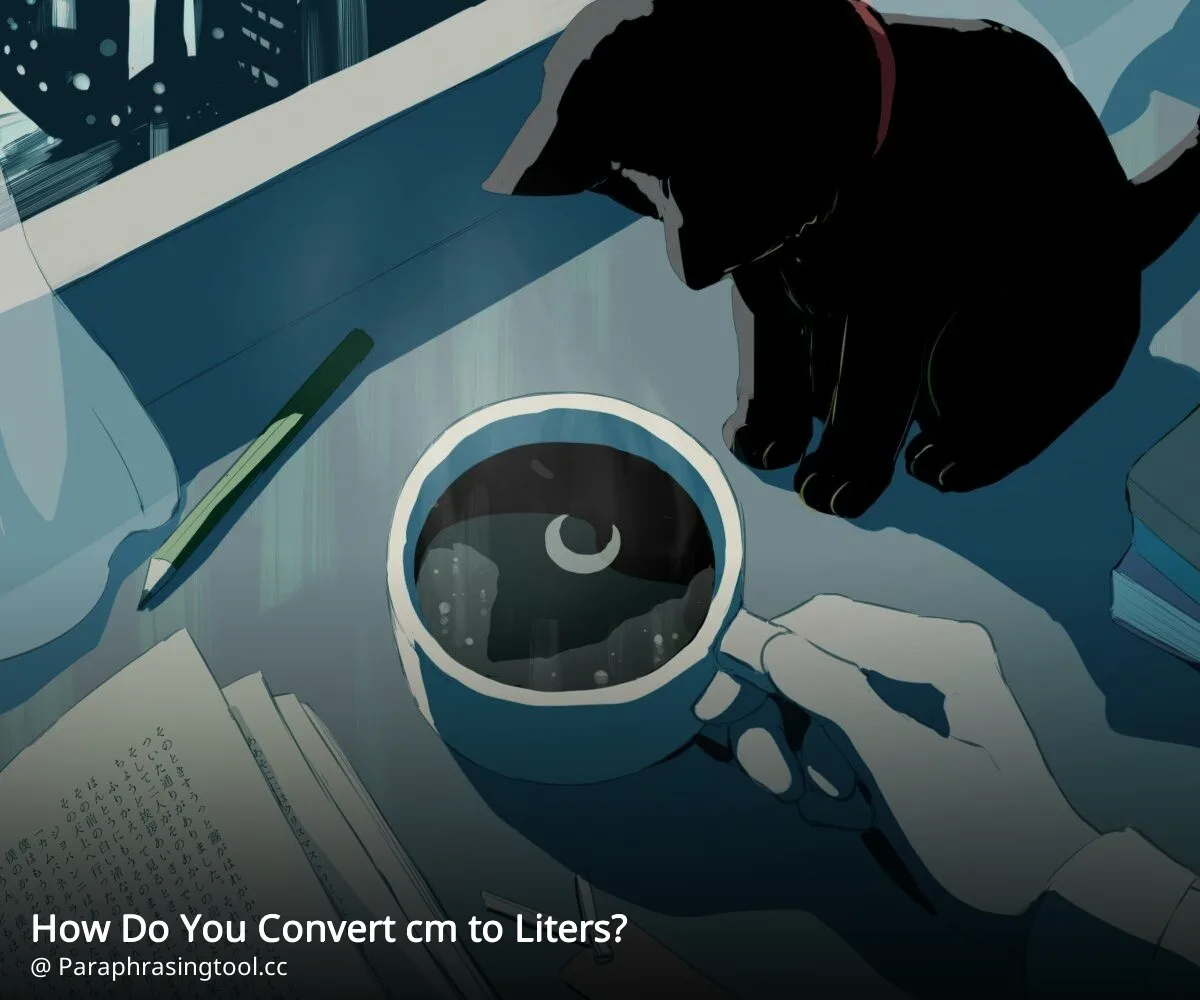 How Do You Convert cm to Liters?