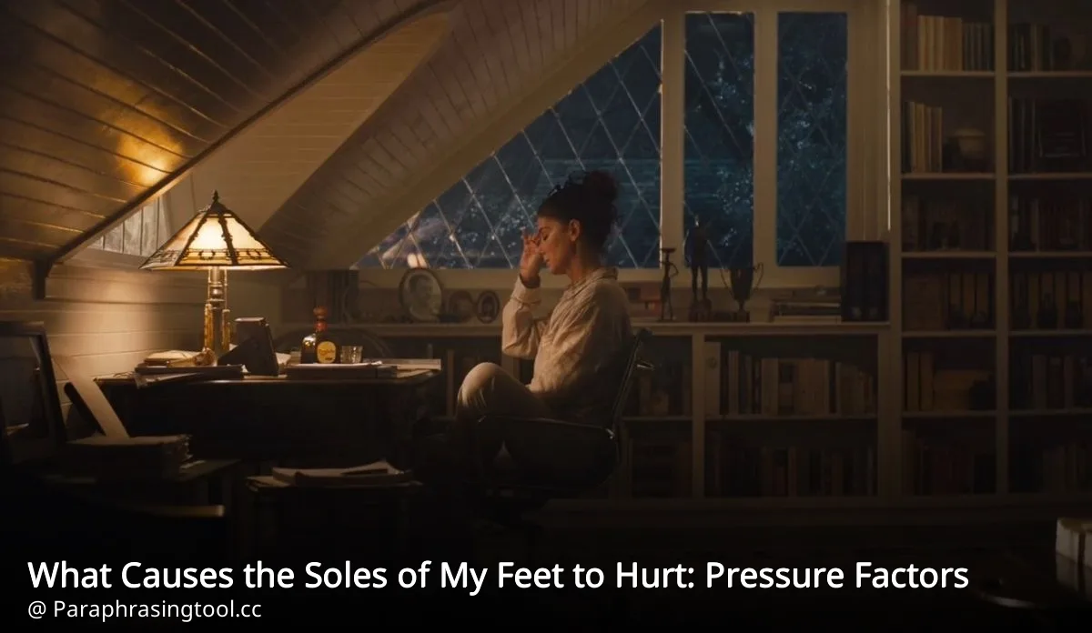 What Causes the Soles of My Feet to Hurt: Pressure Factors