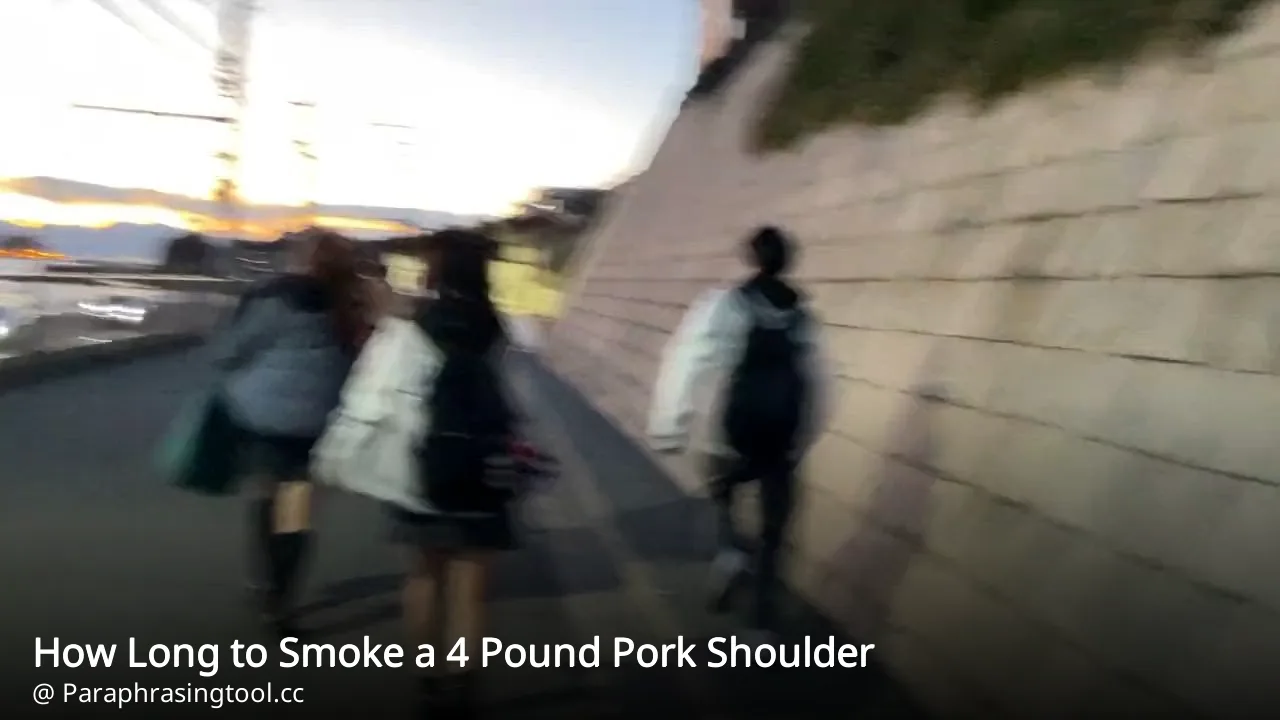 How Long to Smoke a 4 Pound Pork Shoulder
