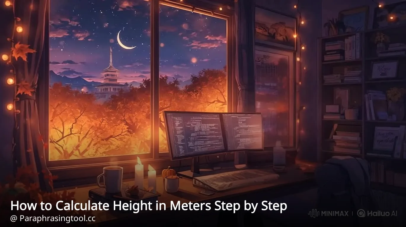 How to Calculate Height in Meters Step by Step