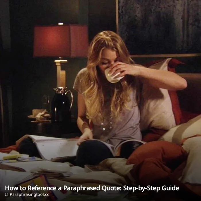 How to Reference a Paraphrased Quote: Step-by-Step Guide
