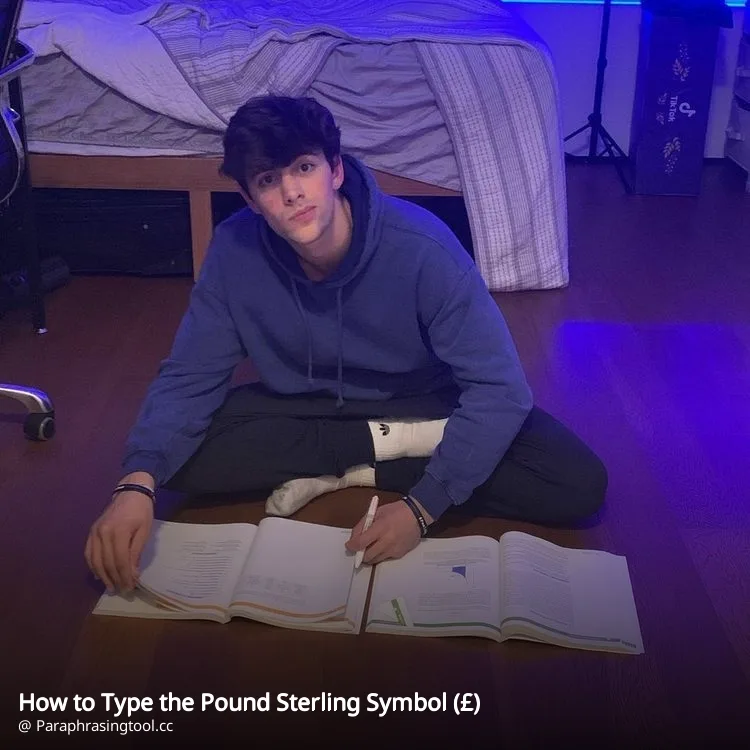 How to Type the Pound Sterling Symbol (£)