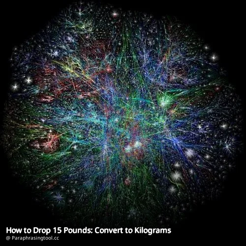 How to Drop 15 Pounds: Convert to Kilograms