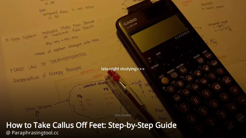 How to Take Callus Off Feet: Step-by-Step Guide