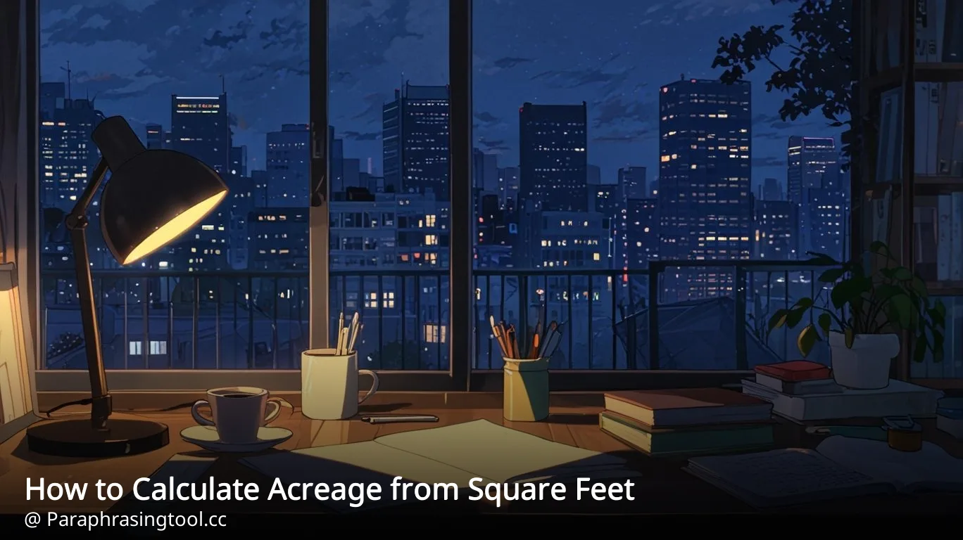 How to Calculate Acreage from Square Feet