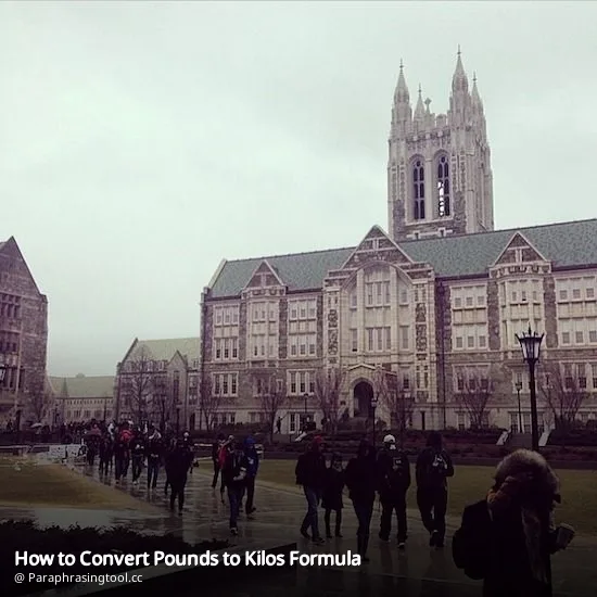How to Convert Pounds to Kilos Formula