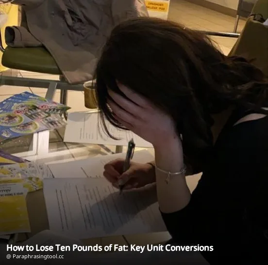 How to Lose Ten Pounds of Fat: Key Unit Conversions