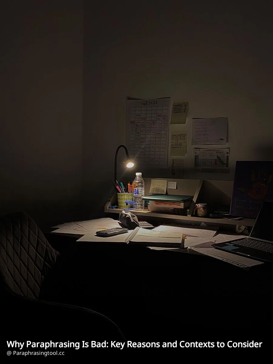 Why Paraphrasing Is Bad: Key Reasons and Contexts to Consider