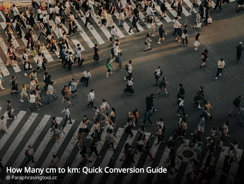 How Many cm to km: Quick Conversion Guide