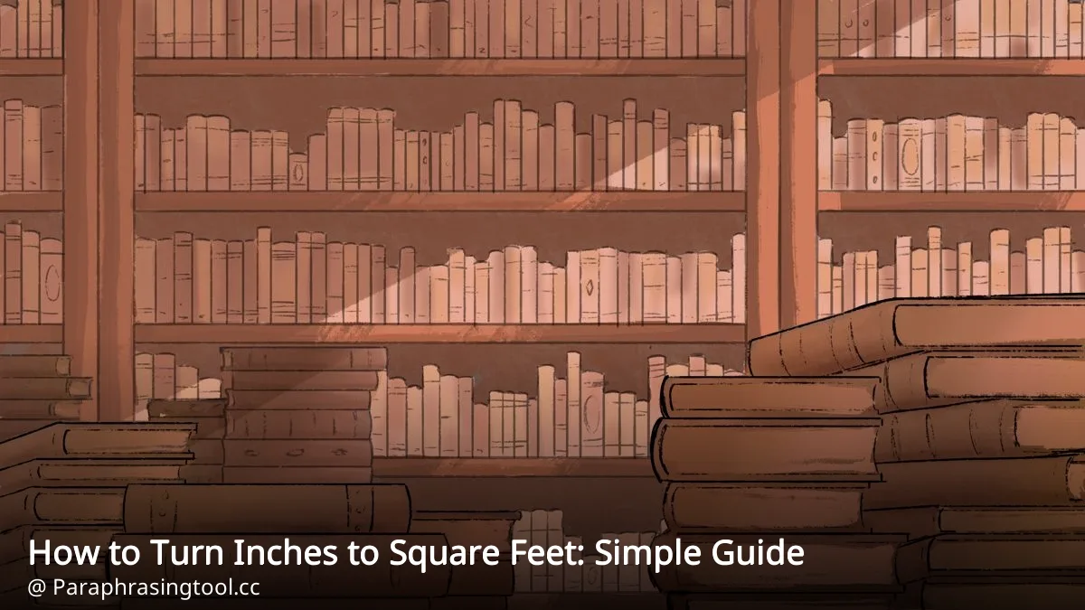 How to Turn Inches to Square Feet: Simple Guide