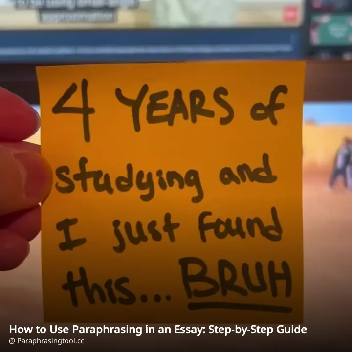 How to Use Paraphrasing in an Essay: Step-by-Step Guide