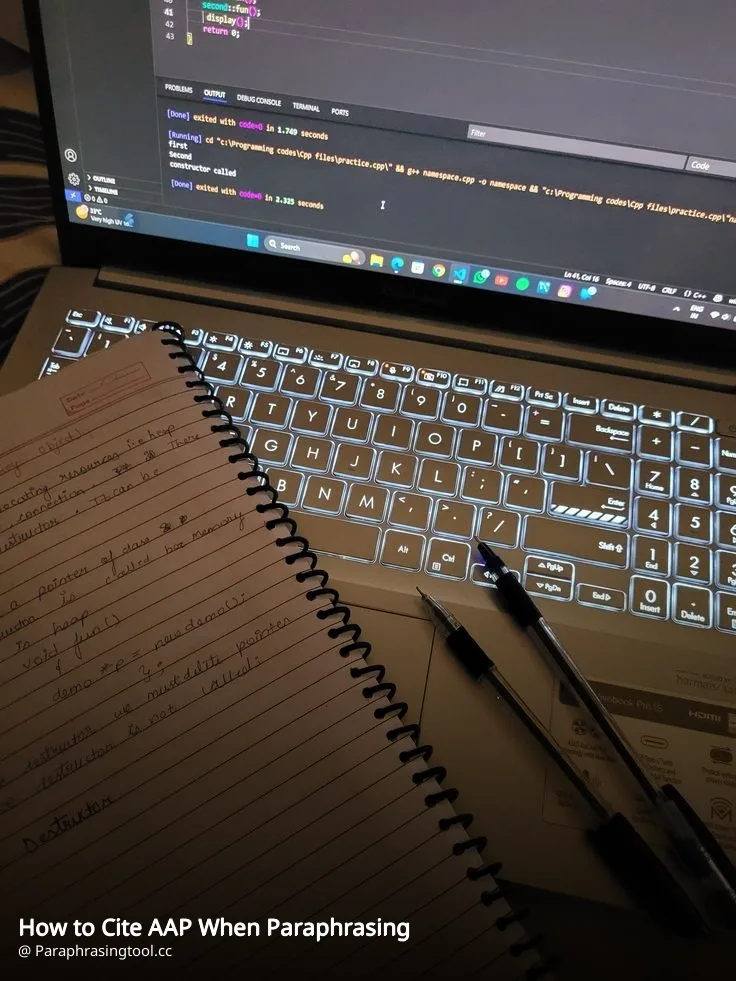 How to Cite AAP When Paraphrasing