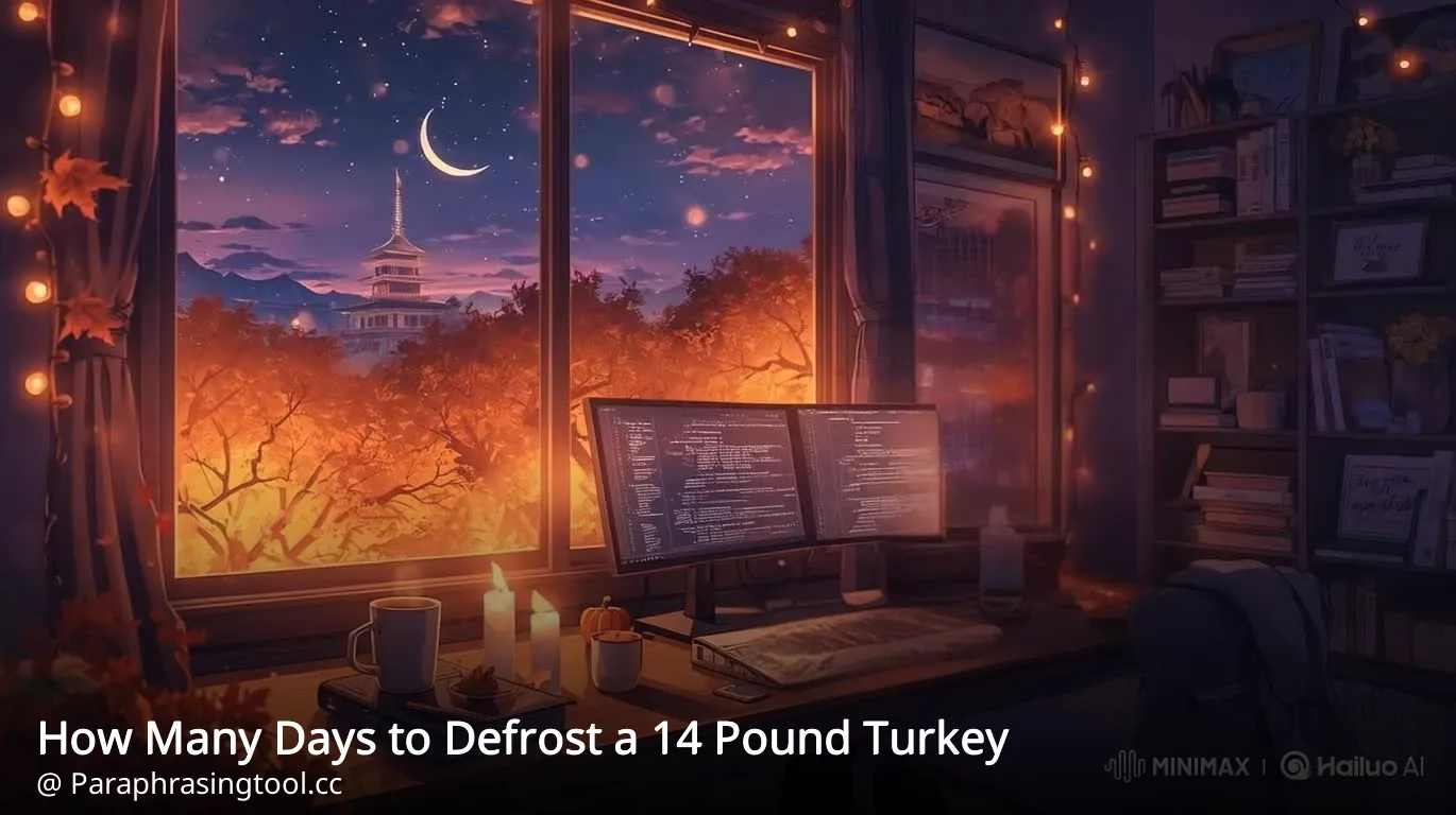 How Many Days to Defrost a 14 Pound Turkey