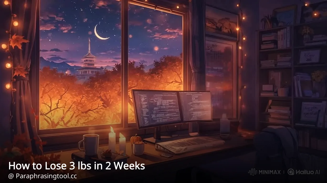 How to Lose 3 lbs in 2 Weeks