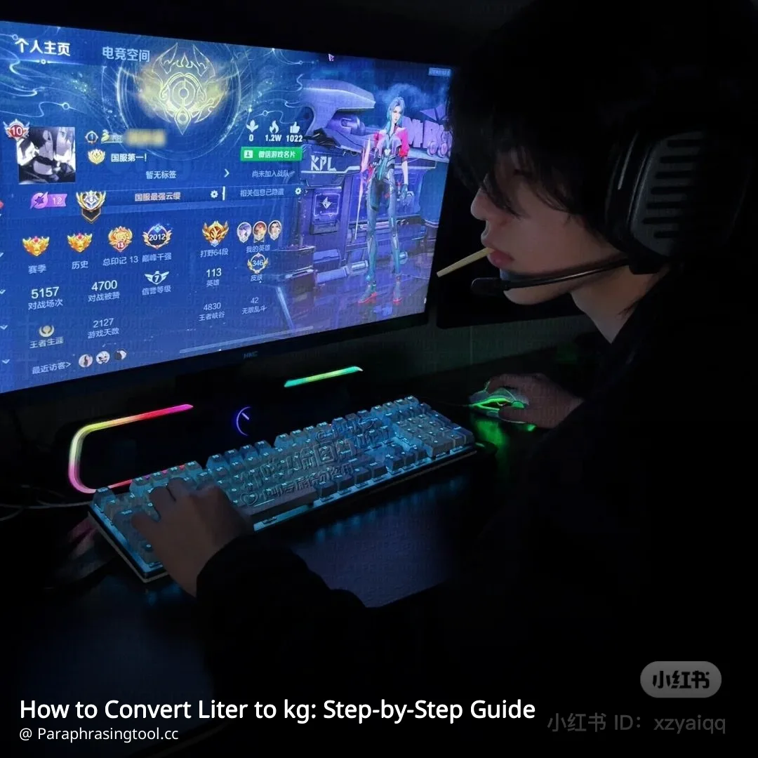 How to Convert Liter to kg: Step-by-Step Guide