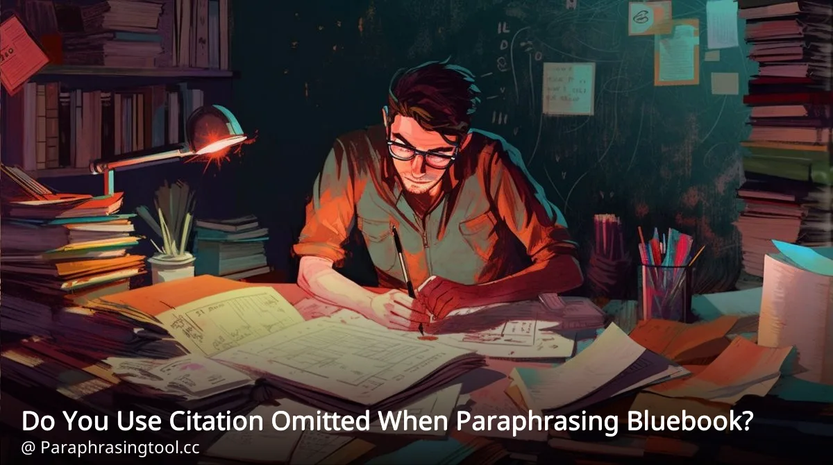 Do You Use Citation Omitted When Paraphrasing Bluebook?