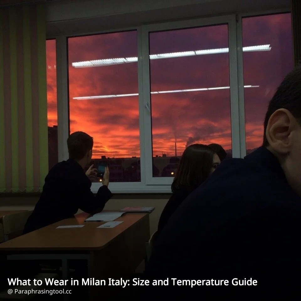 What to Wear in Milan Italy: Size and Temperature Guide
