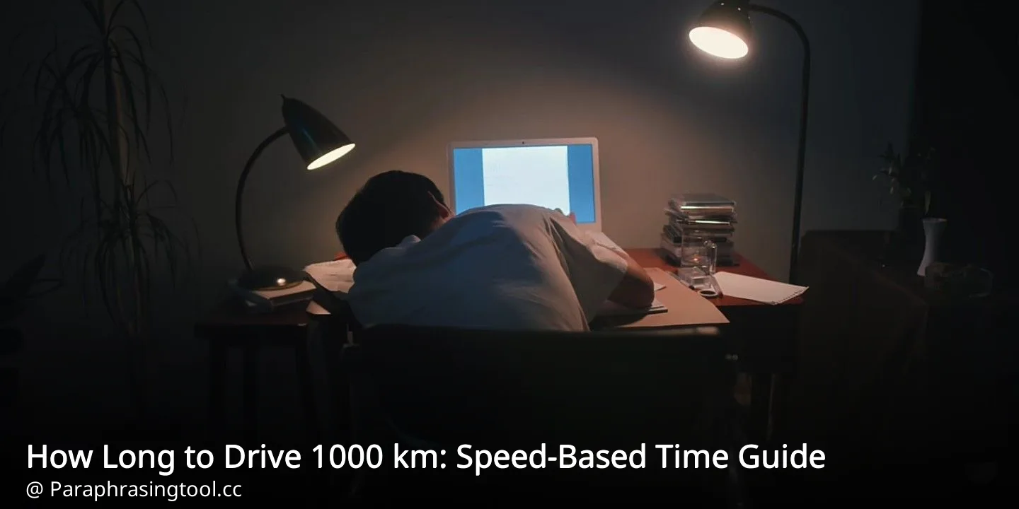 How Long to Drive 1000 km: Speed-Based Time Guide