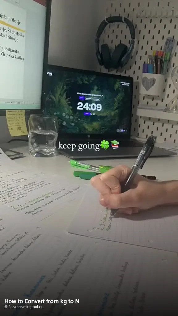 How to Convert from kg to N